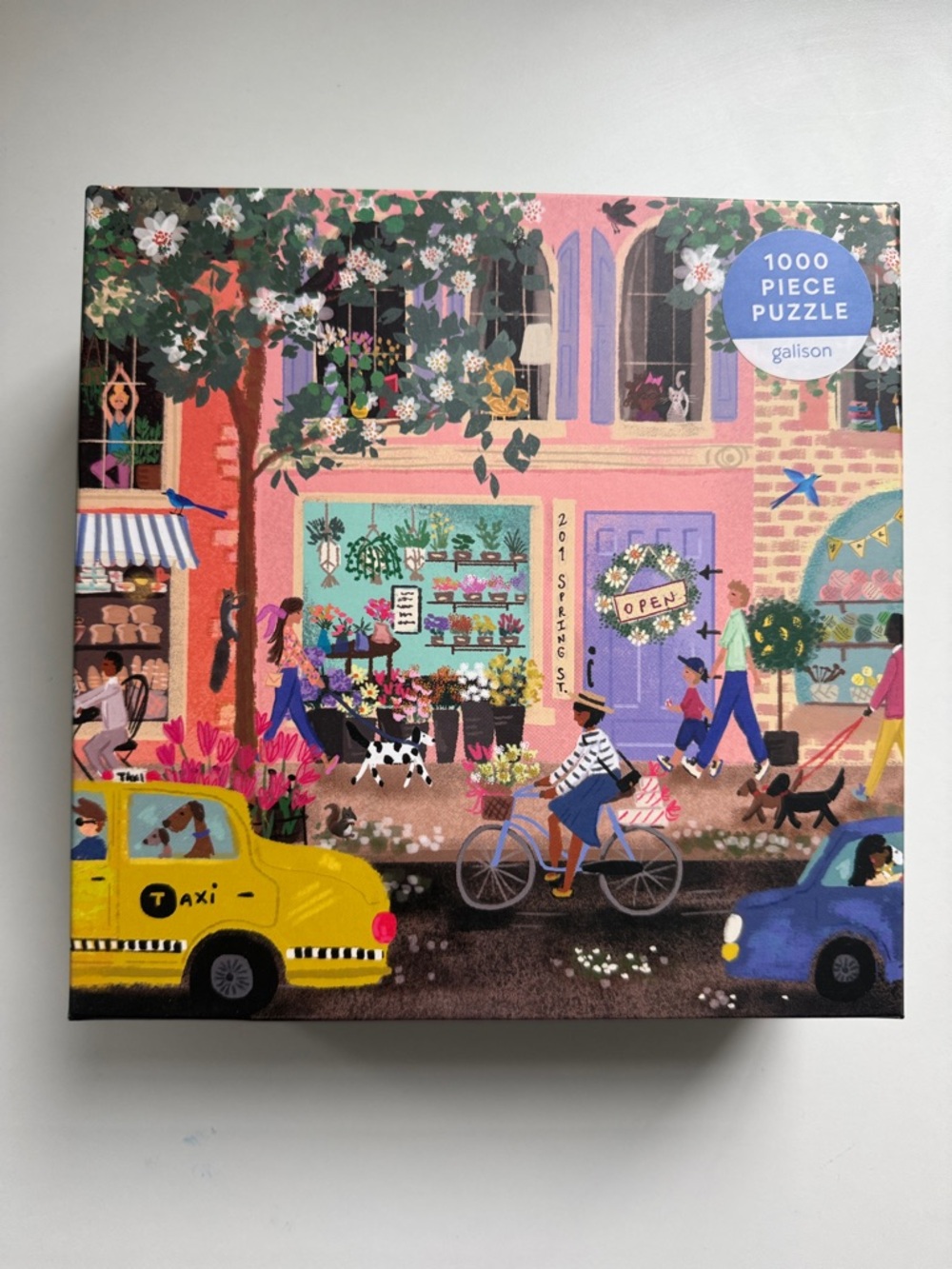 Galison Gift Artwork 1000-Piece Spring Street Puzzle